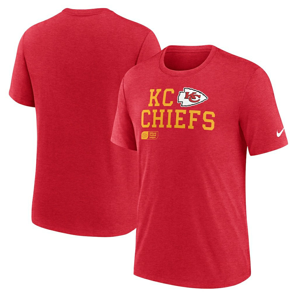 Overlap Lockup Tri-Blend T-Shirt - Kansas City Chiefs