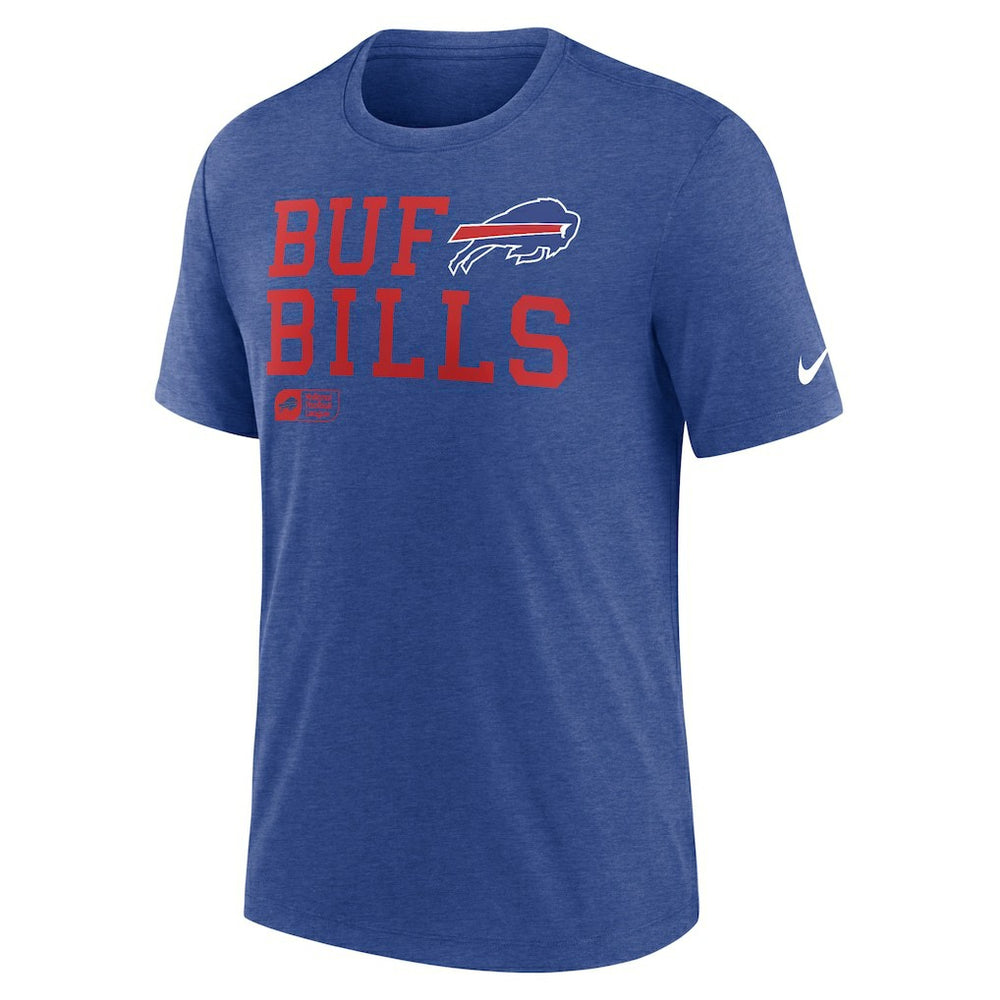 Overlap Lockup Tri-Blend T-Shirt - Buffalo Bills