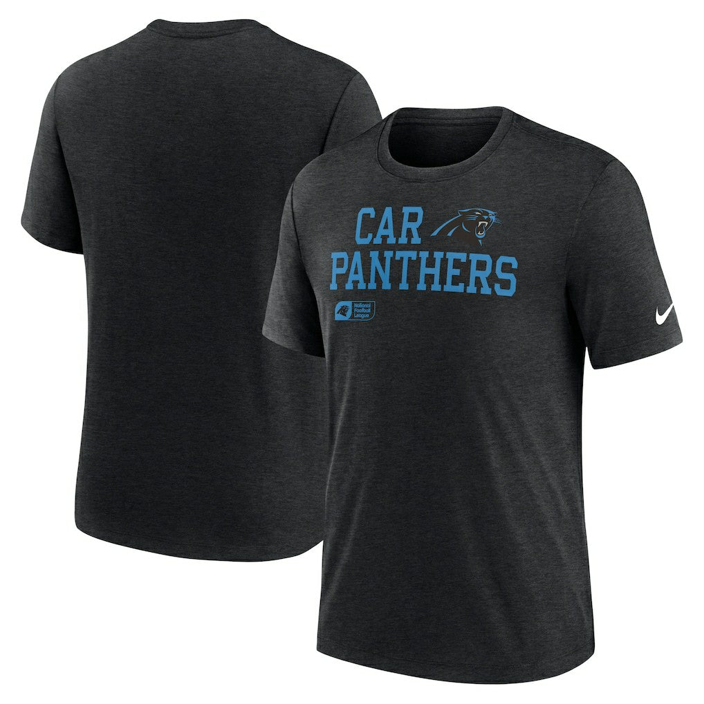 Overlap Lockup Tri-Blend T-Shirt - Carolina Panthers