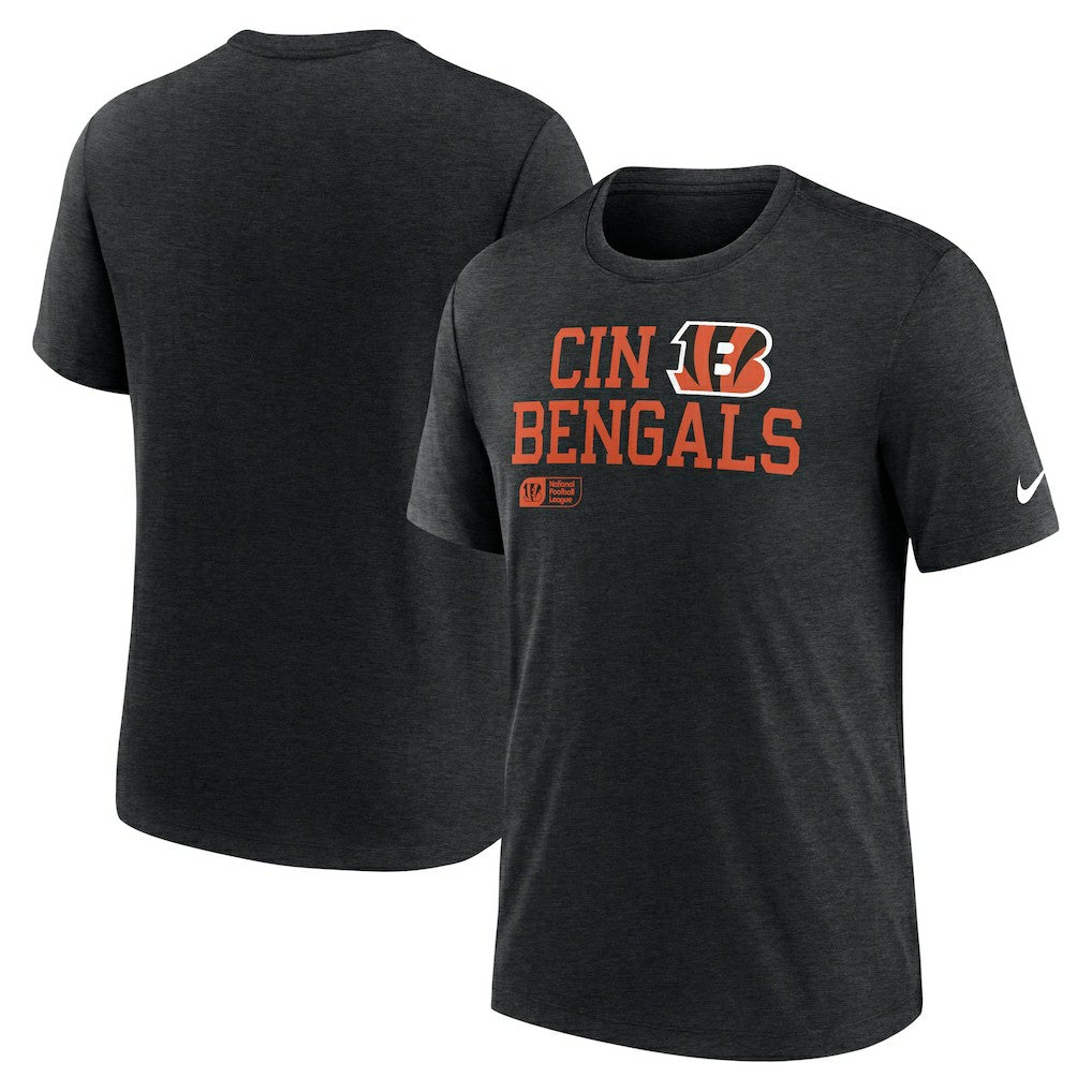 Overlap Lockup Tri-Blend T-Shirt - Cincinnati Bengals