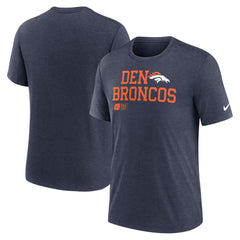 Overlap Lockup Tri-Blend T-Shirt - Denver Broncos