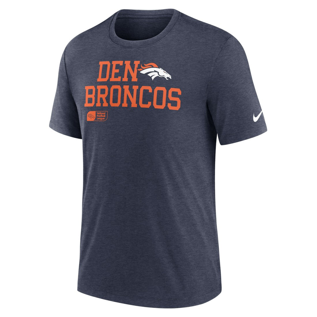 Overlap Lockup Tri-Blend T-Shirt - Denver Broncos
