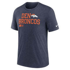 Overlap Lockup Tri-Blend T-Shirt - Denver Broncos