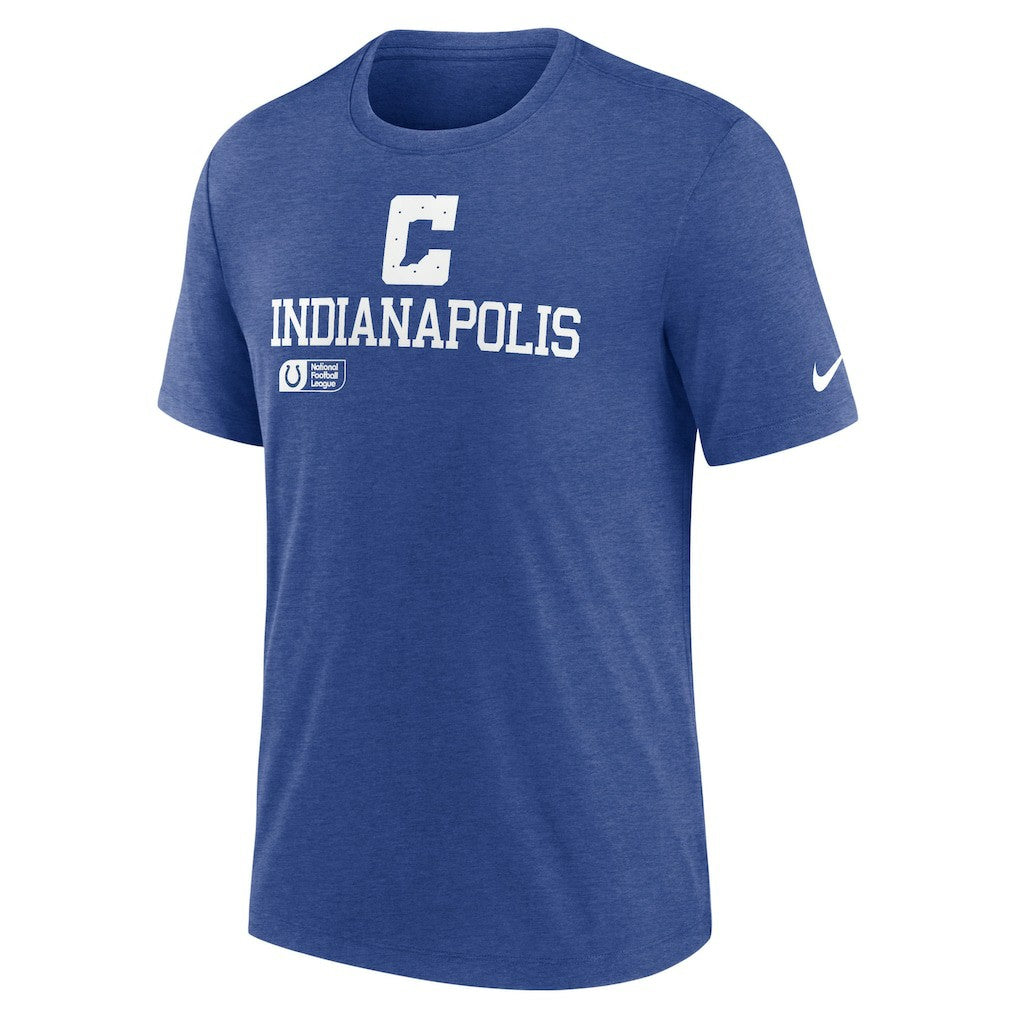 Overlap Lockup Tri-Blend T-Shirt - Indianapolis Colts