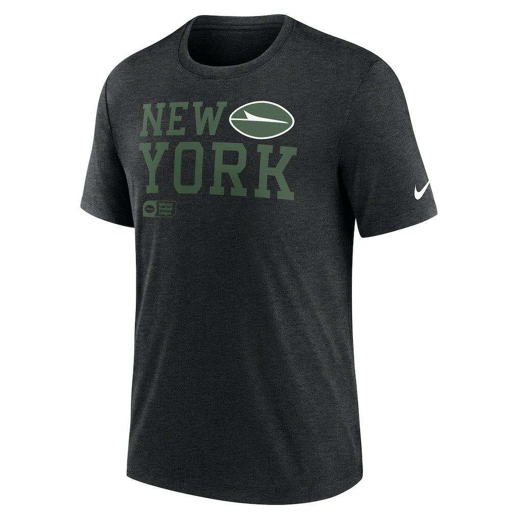 Overlap Lockup Tri-Blend T-Shirt - New York Jets
