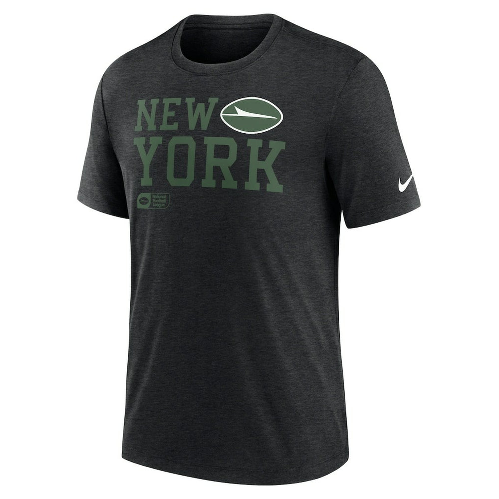 Overlap Lockup Tri-Blend T-Shirt - New York Jets