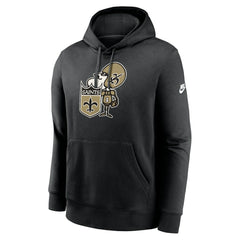 Rewind Club Logo Pullover Hoodie - New Orleans Saints