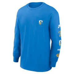 Rewind Heavy Max90 Pocket Long Sleeve T-Shirt - Los Angeles Chargers