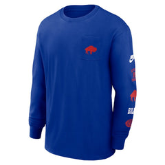 Rewind Heavy Max90 Pocket Long Sleeve T-Shirt - Buffalo Bills