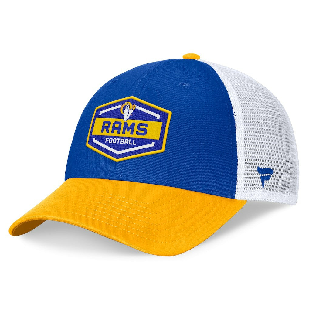 Bench Trucker Adjustable Hat - Los Angeles Rams