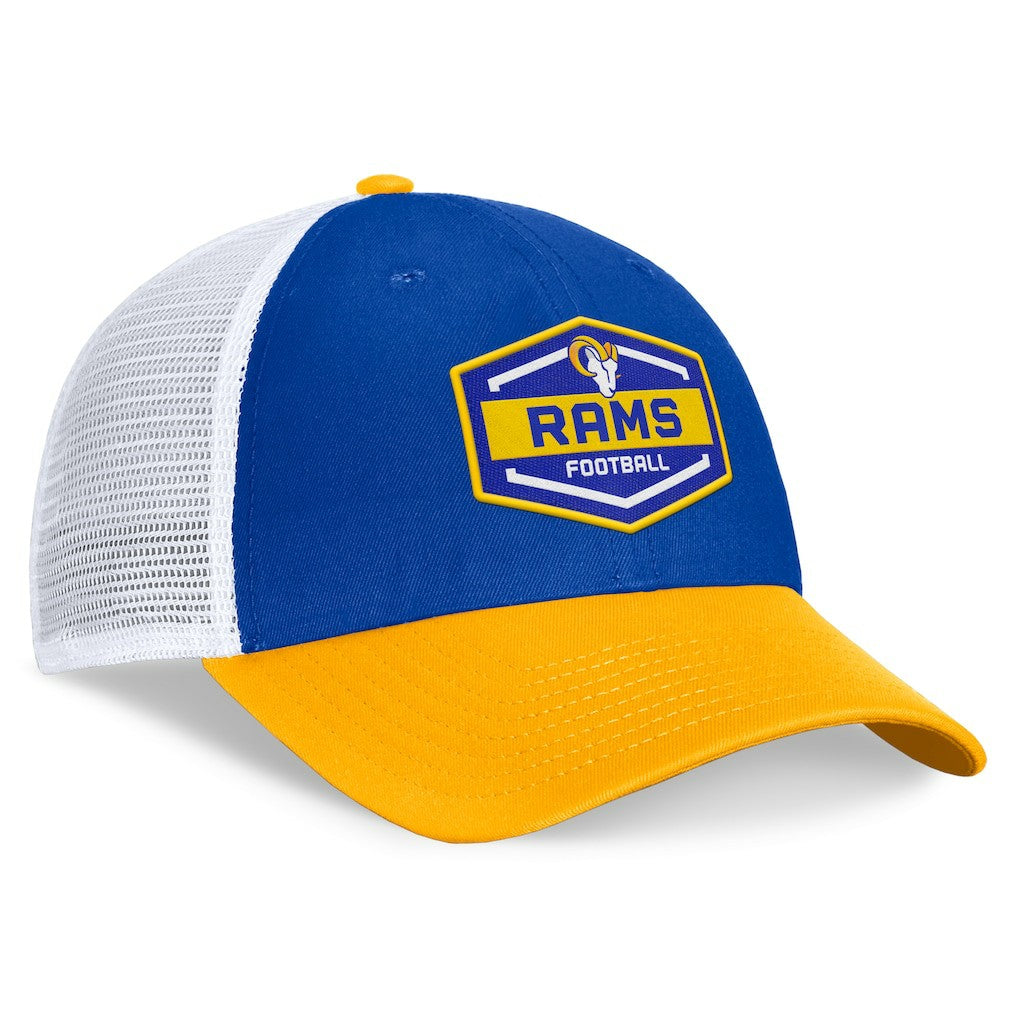 Bench Trucker Adjustable Hat - Los Angeles Rams