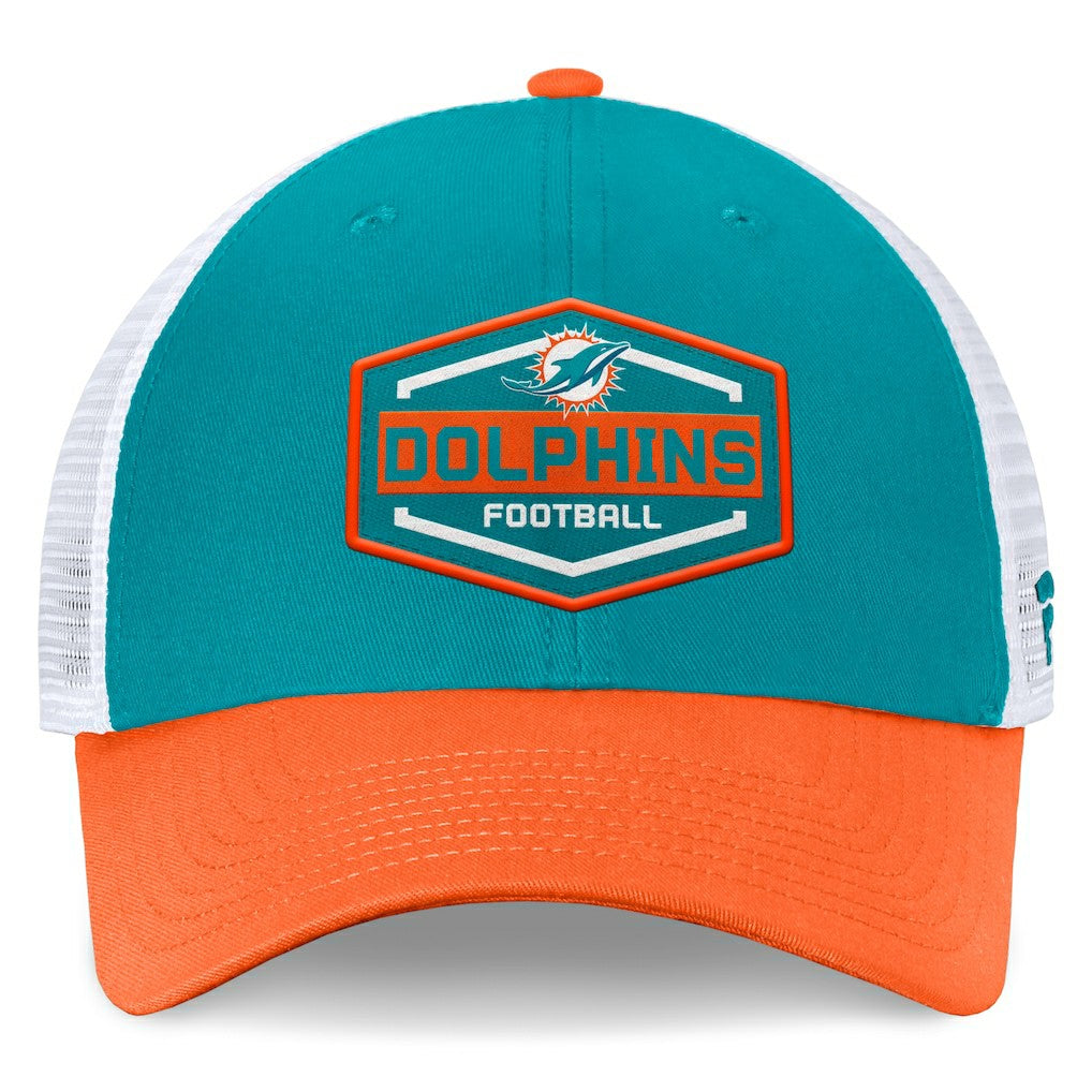 Bench Trucker Adjustable Hat - Miami Dolphins