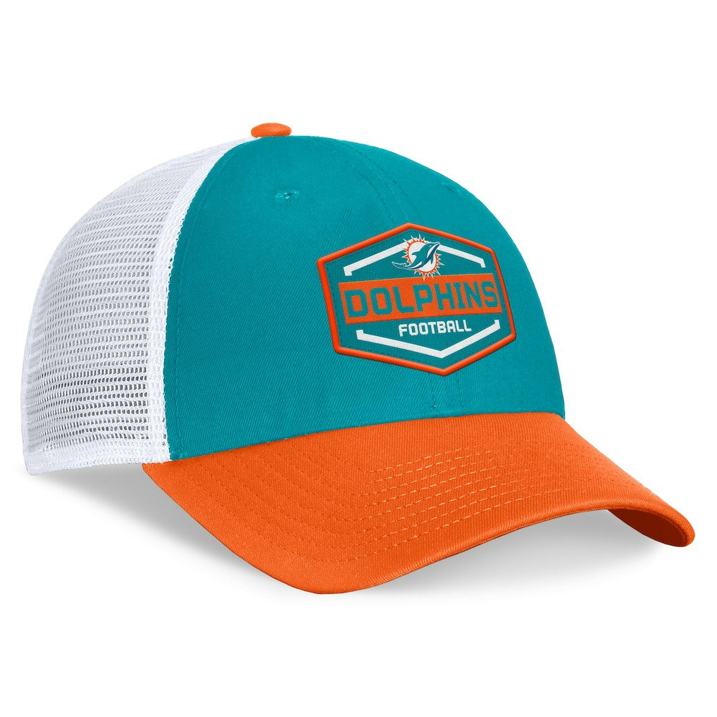 Bench Trucker Adjustable Hat - Miami Dolphins
