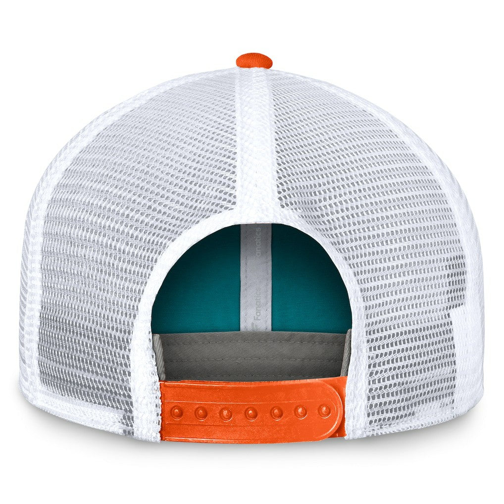 Bench Trucker Adjustable Hat - Miami Dolphins