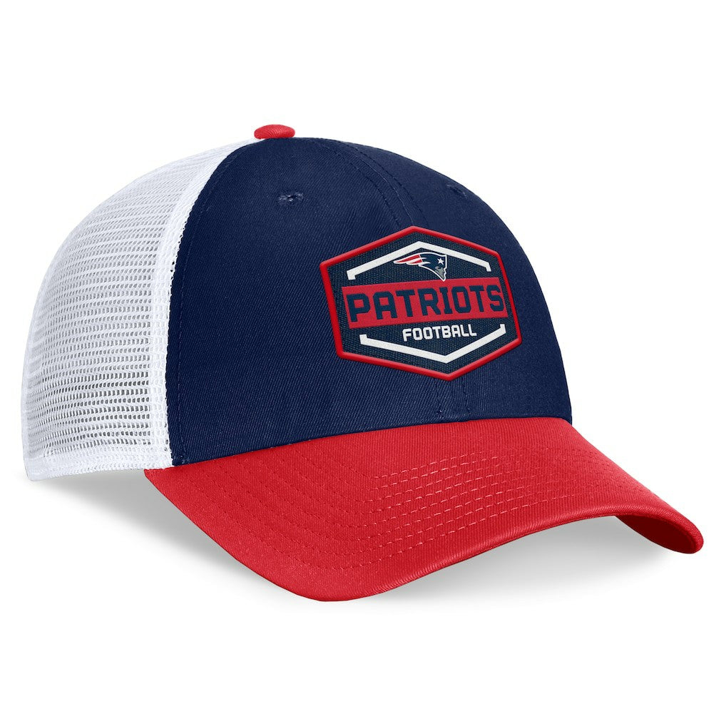 Bench Trucker Adjustable Hat - New England Patriots