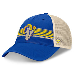 Center Stripe Trucker Adjustable Hat - Los Angeles Rams