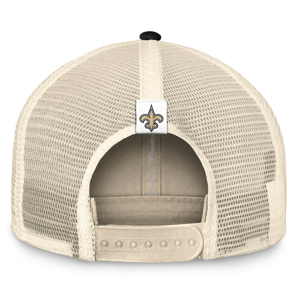 Diamond Stripe Trucker Adjustable Hat - New Orleans Saints