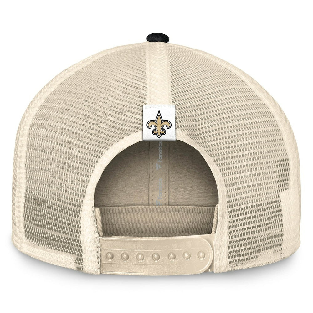 Diamond Stripe Trucker Adjustable Hat - New Orleans Saints