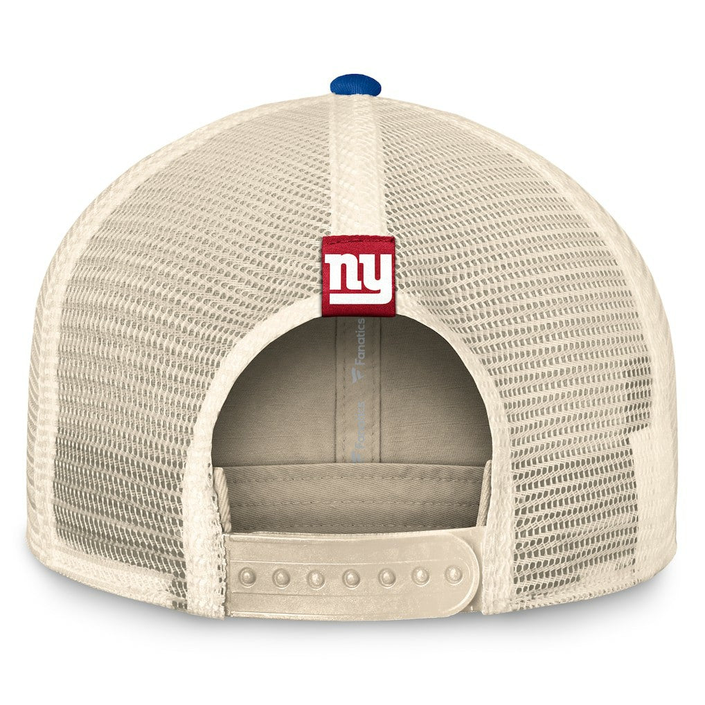 Diamond Stripe Trucker Adjustable Hat - New York Giants