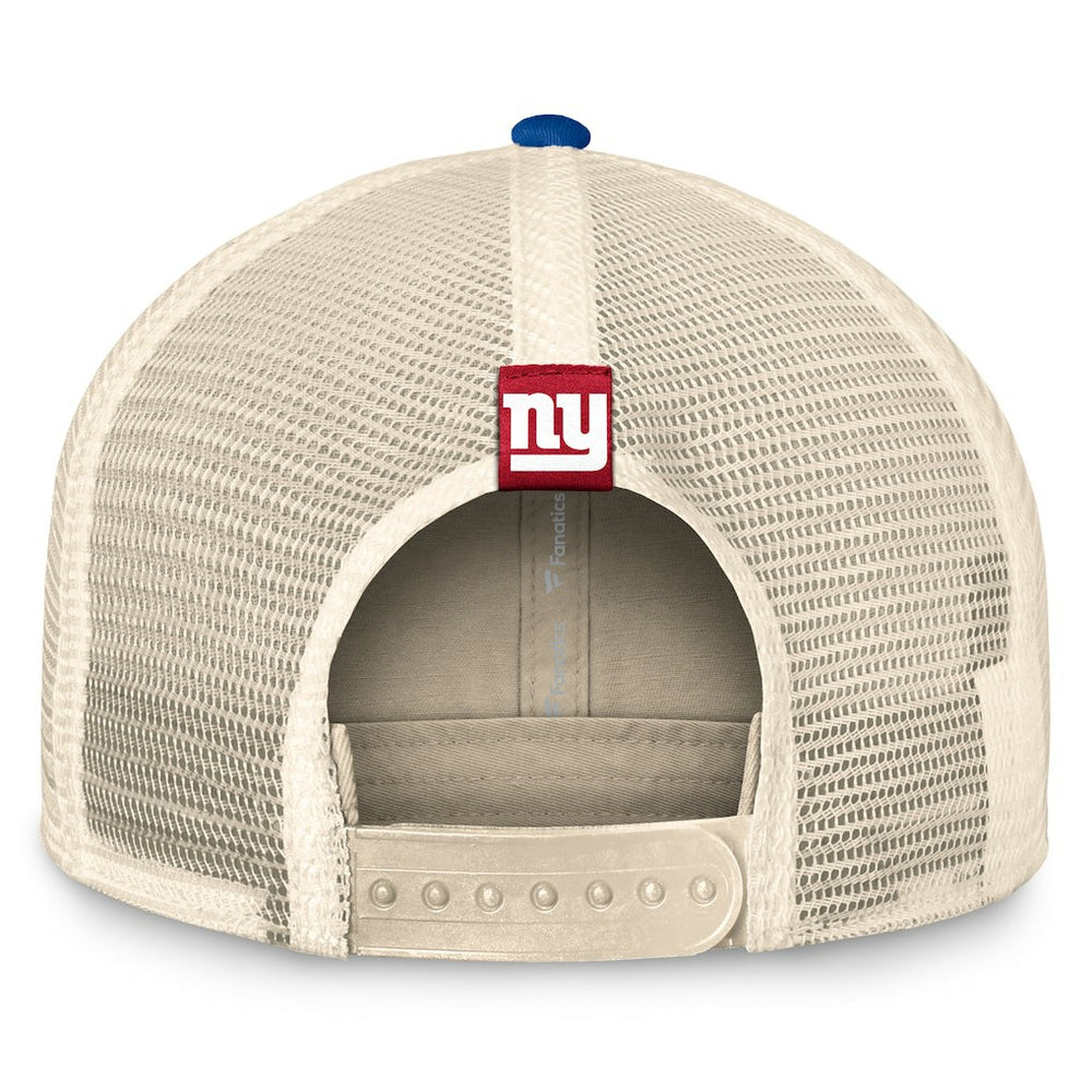 Diamond Stripe Trucker Adjustable Hat - New York Giants