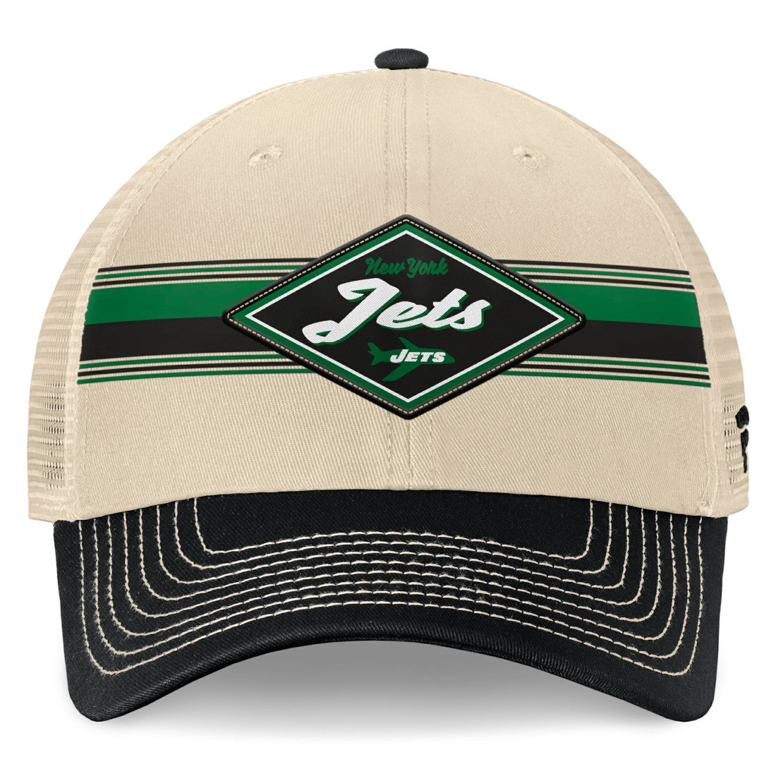 Diamond Stripe Trucker Adjustable Hat - New York Jets