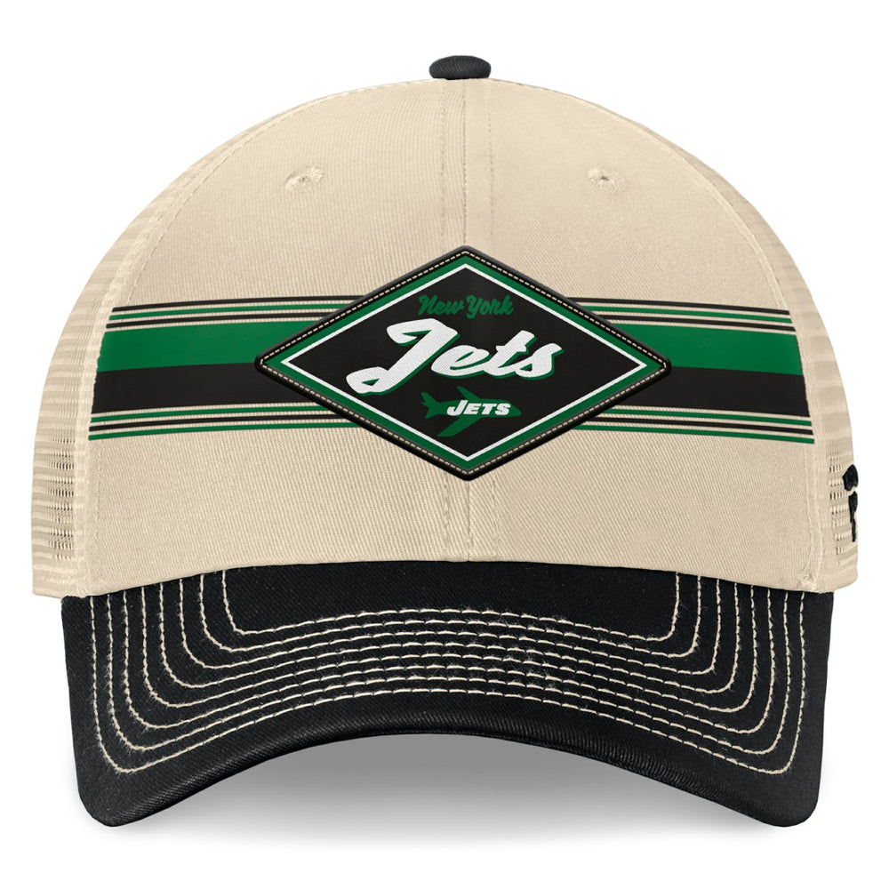 Diamond Stripe Trucker Adjustable Hat - New York Jets