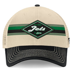 Diamond Stripe Trucker Adjustable Hat - New York Jets