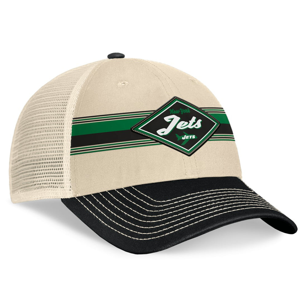 Diamond Stripe Trucker Adjustable Hat - New York Jets