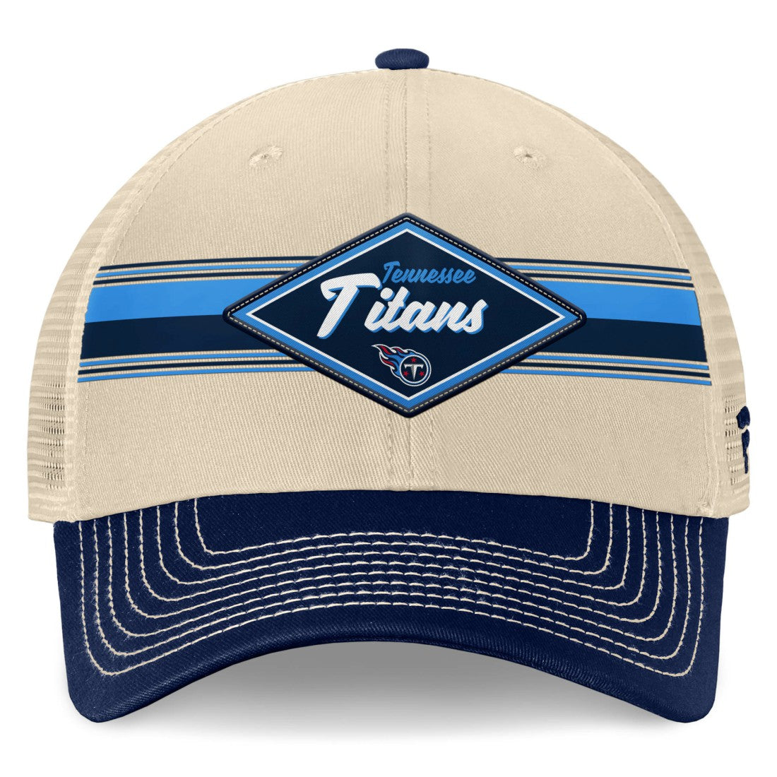 Diamond Stripe Trucker Adjustable Hat - Tennessee Titans