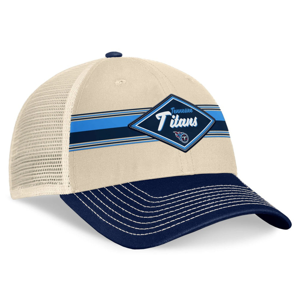 Diamond Stripe Trucker Adjustable Hat - Tennessee Titans