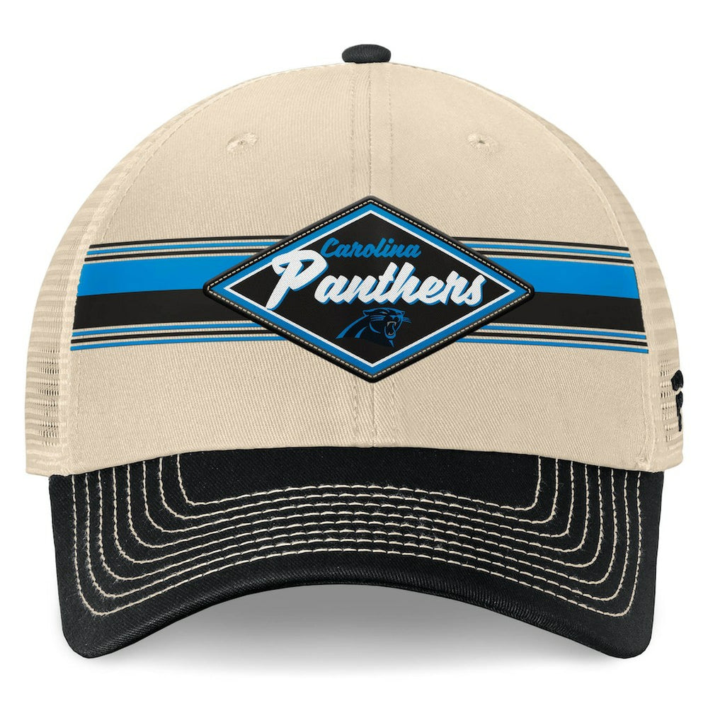 Diamond Stripe Trucker Adjustable Hat - Carolina Panthers