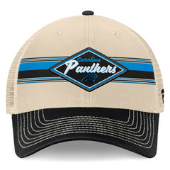Diamond Stripe Trucker Adjustable Hat - Carolina Panthers
