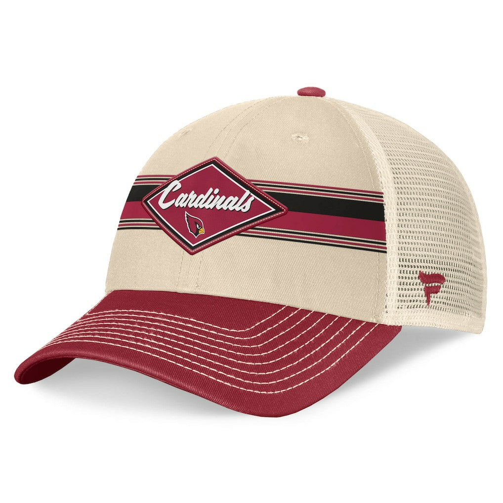 Diamond Stripe Trucker Adjustable Hat - Arizona Cardinals