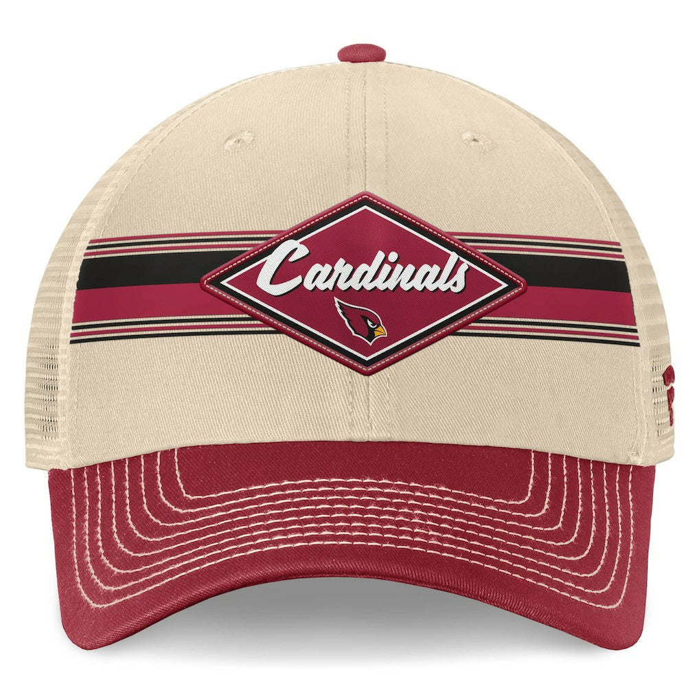 Diamond Stripe Trucker Adjustable Hat - Arizona Cardinals