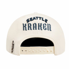 NHL Cream Seattle Kraken Pro Standard Retro Classic Logo Snapback Hat
