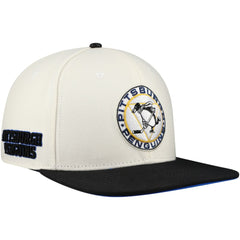 NHL Cream Pittsburgh Penguins Pro Standard Retro Classic Logo Snapback Hat