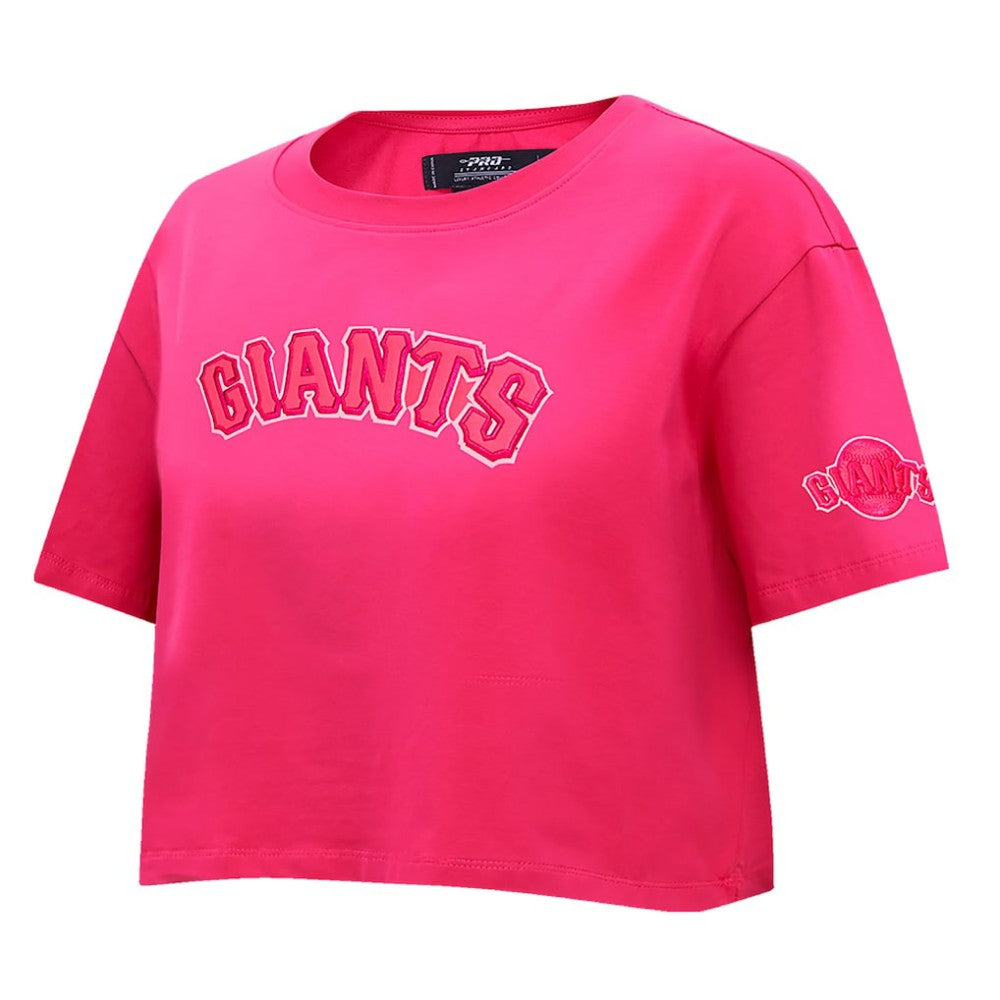 MLB San Francisco Giants Pro Standard Women's Triple Pink Boxy Cropped T-Shirt