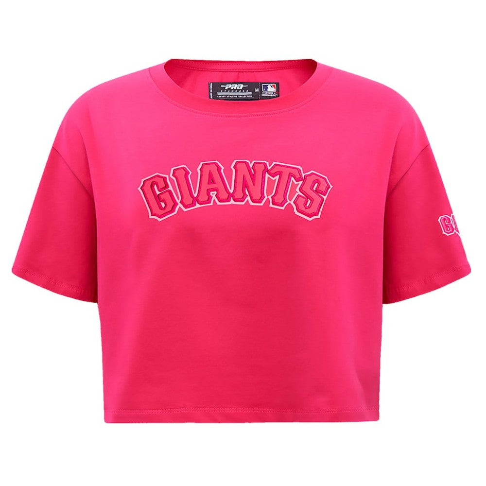 MLB San Francisco Giants Pro Standard Women's Triple Pink Boxy Cropped T-Shirt