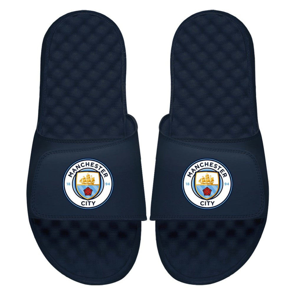 Manchester City ISlide Youth Primary Logo Slide Sandals -  Navy