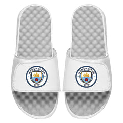Manchester City ISlide Youth Primary Logo Slide Sandals -  White