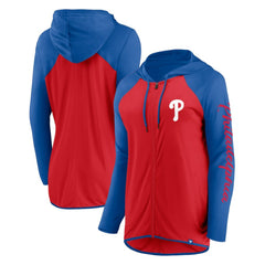 MLB Philadelphia Phillies Fanatics Women's Script Sleeve Full-Zip Hoodie