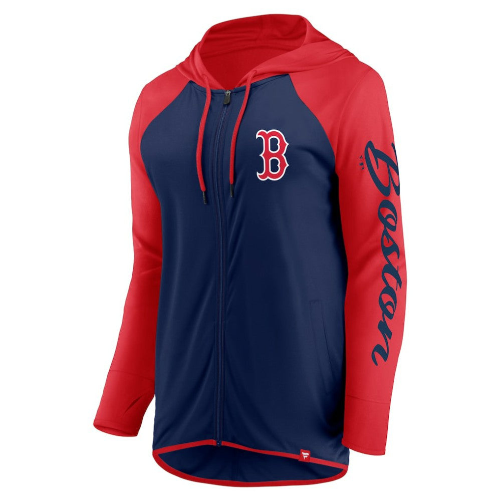 MLB Boston Red Sox Fanatics Women's Script Sleeve Full-Zip Hoodie