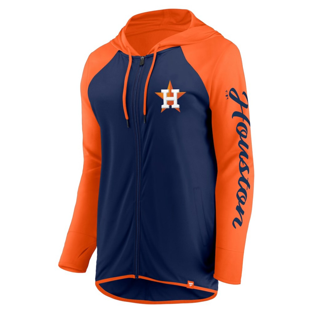 MLB Houston Astros Fanatics Women's Script Sleeve Full-Zip Hoodie