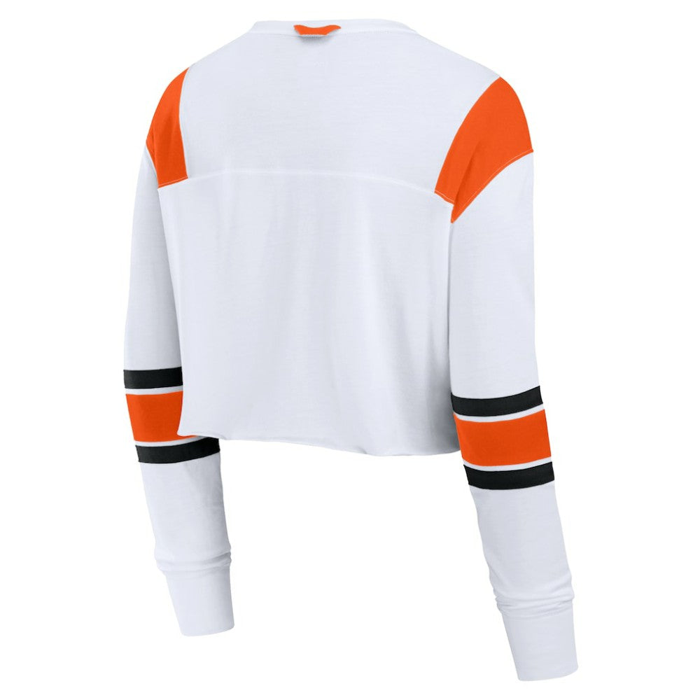 MLB San Francisco Giants Fanatics Women's Stretch Cropped Fashion Long Sleeve T-Shirt