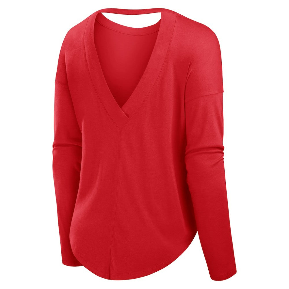 MLB Philadelphia Phillies Fanatics Women's Core Boat Neck Long Sleeve T-Shirt