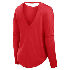 MLB Philadelphia Phillies Fanatics Women's Core Boat Neck Long Sleeve T-Shirt