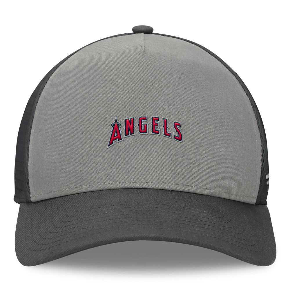 MLB Los Angeles Angels Fanatics A-Frame Trucker Adjustable Hat