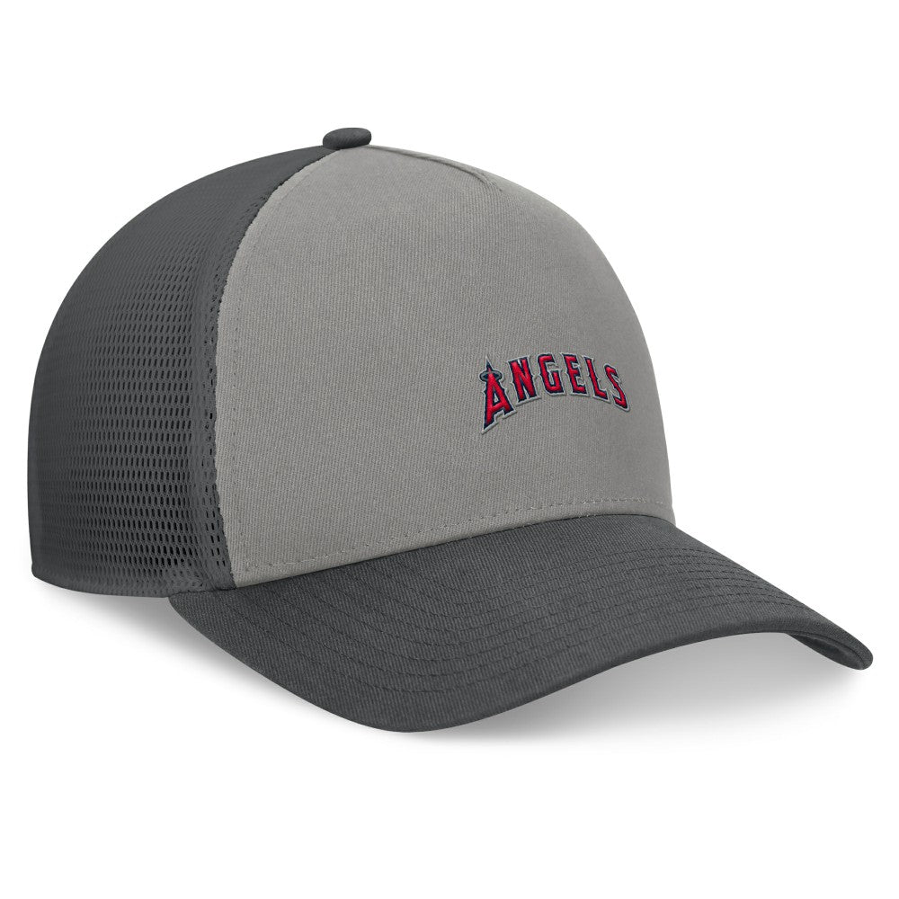 MLB Los Angeles Angels Fanatics A-Frame Trucker Adjustable Hat