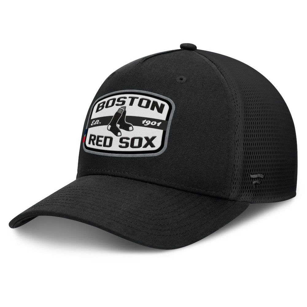 MLB Boston Red Sox Fanatics Team Patch A-Frame Trucker Snapback Hat