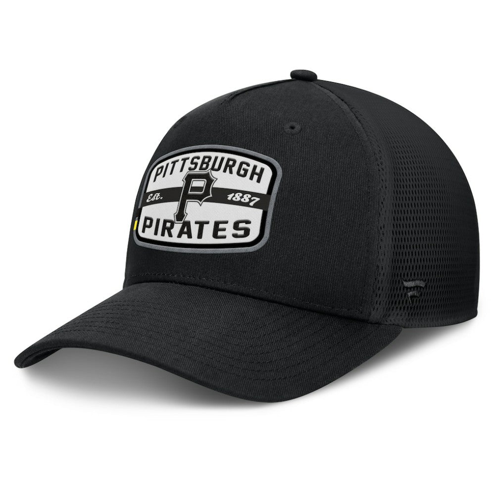 MLB Pittsburgh Pirates Fanatics Team Patch A-Frame Trucker Snapback Hat